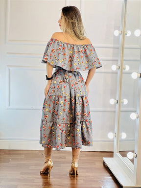 Vestido Ciganinha Midi