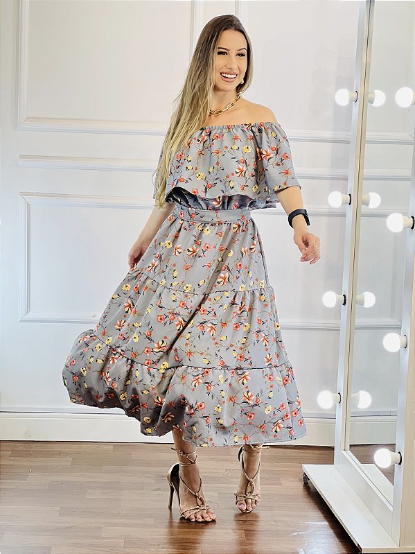 Vestido Ciganinha Midi