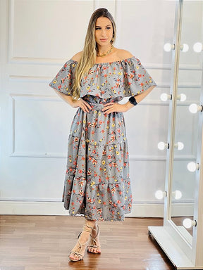 Vestido Ciganinha Midi